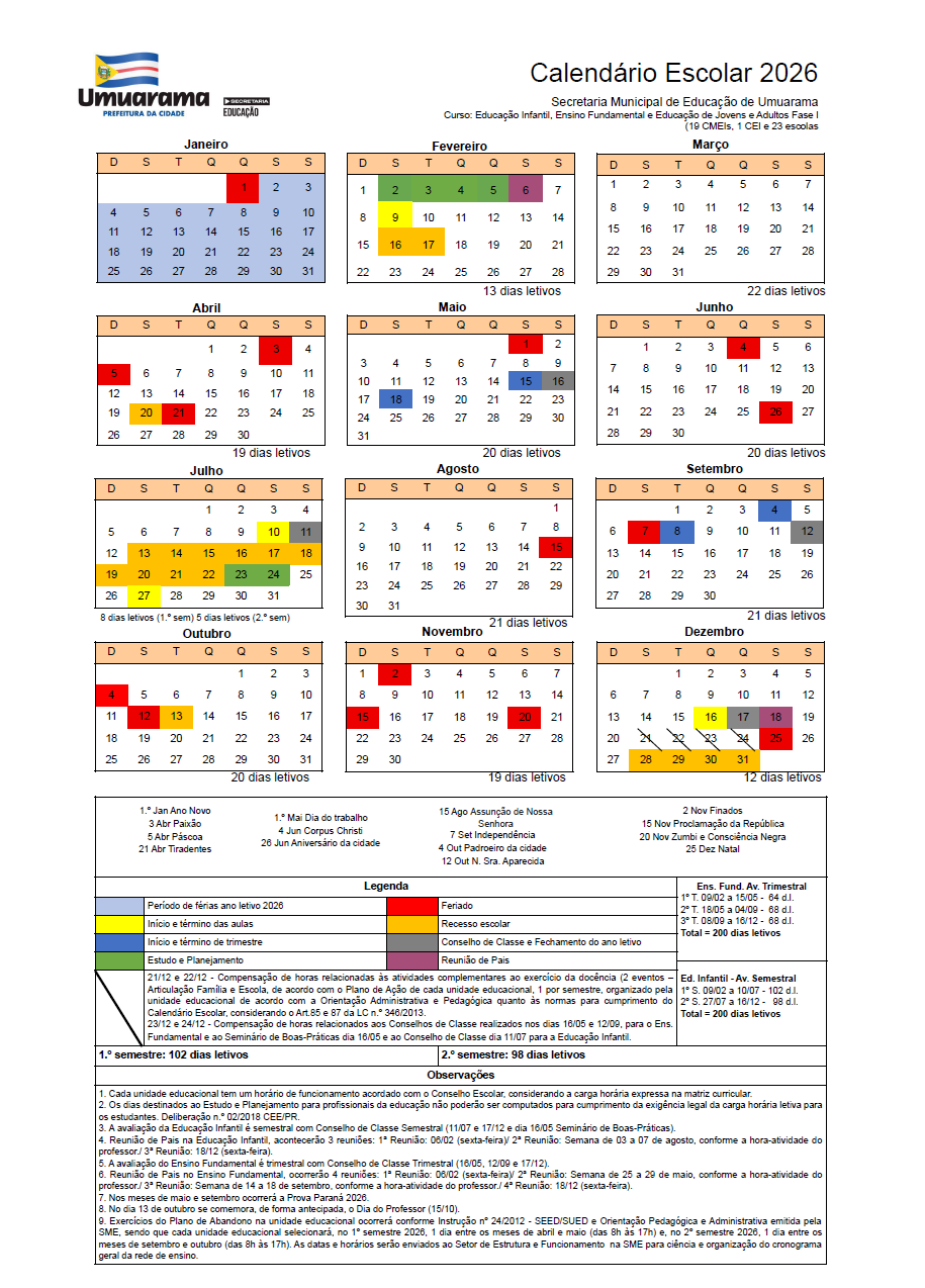 calendário png